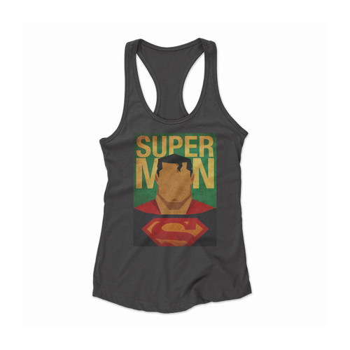 Superhero Superman Women Racerback Tank Top