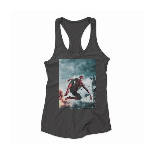 Spiderman Far From Home Women Racerback Tank Top