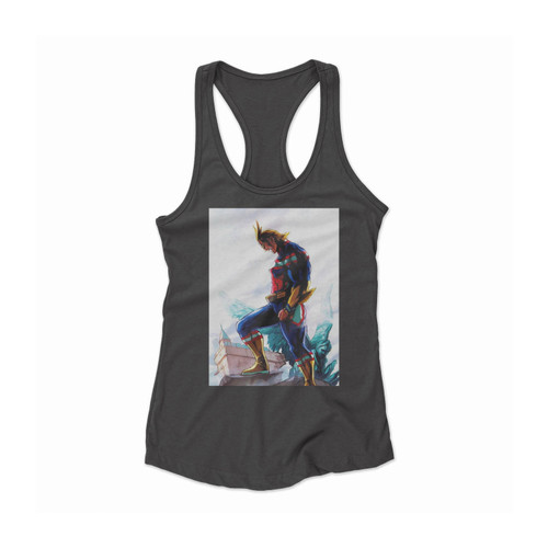 Toshinori Yagi Boku No Hero Academia Women Racerback Tank Top