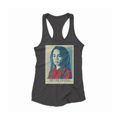 Shepard Fairey Obey We The People Women Racerback Tank Top