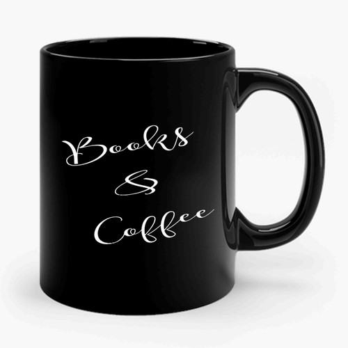 Books & Coffee Ceramic Mug