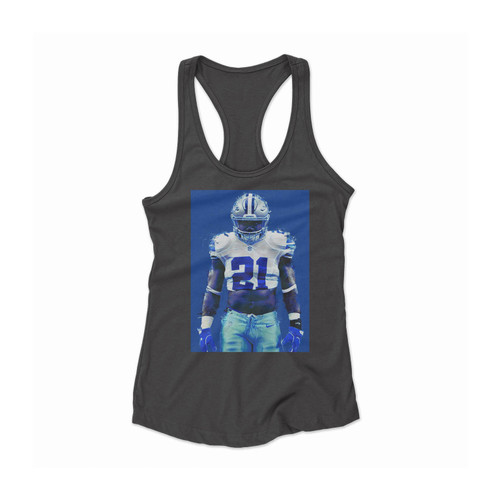 Zeke Who Cowboys Women Racerback Tank Top