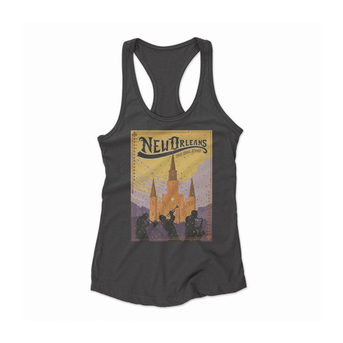 New Orleans Vintage Women Racerback Tank Top