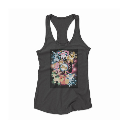 Pokemon Eevee Evolutions Evoli Women Racerback Tank Top