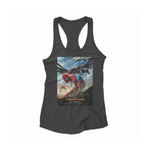 Spiderman Homecoming Superhero Women Racerback Tank Top