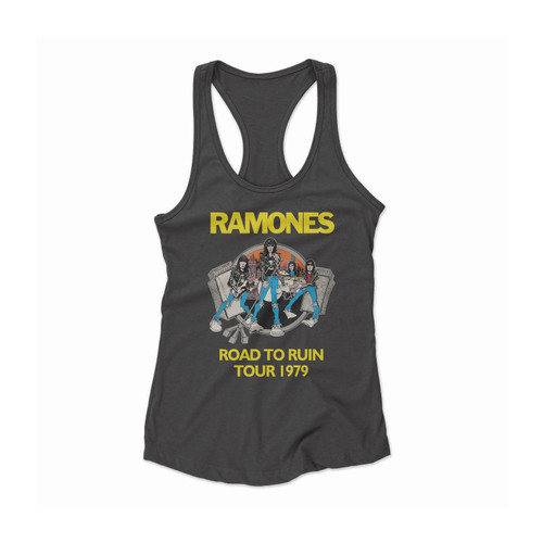 Ramones Road To Ruin Women Racerback Tank Top