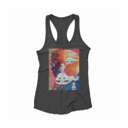 Man On The Moon X Kids See Ghosts Kid Cudi Women Racerback Tank Top