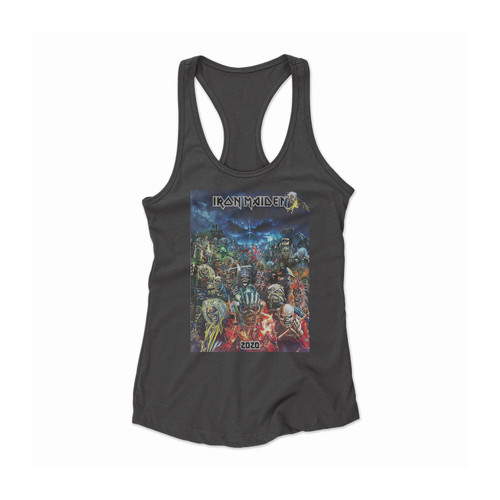 Iron Maiden Eddie Album Covers Vintage Women Racerback Tank Top