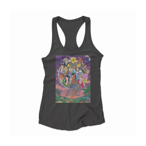 Bojack Horseman 1 Women Racerback Tank Top