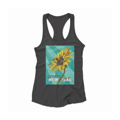 Green New Deal 4 Women Racerback Tank Top