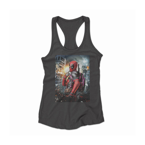 Deadpool Film Poster Women Racerback Tank Top