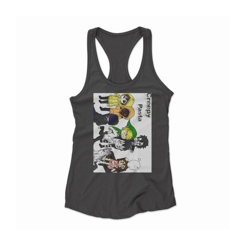 Creepypasta Chibi By Xfairytailfanx Women Racerback Tank Top