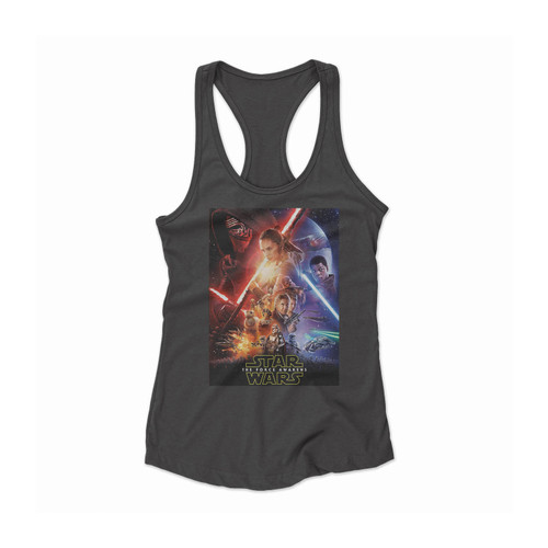 Star Wars Episode VII The Force Awakens Women Racerback Tank Top