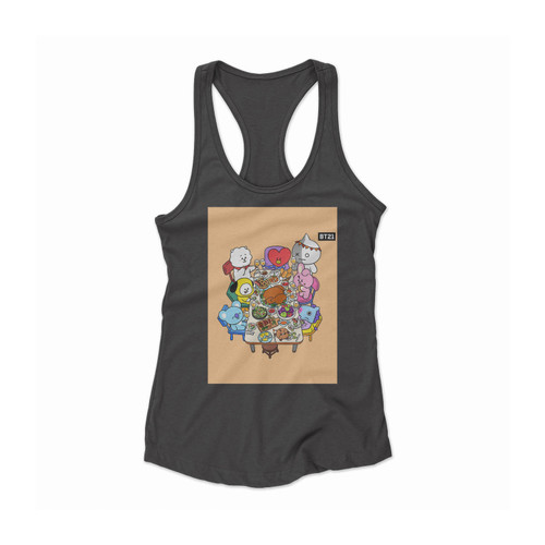 Bt21 Bts Friends Women Racerback Tank Top