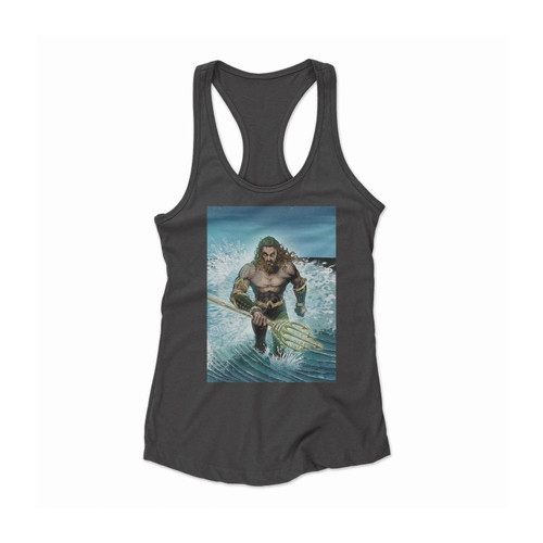 Aquaman Jason Momoa Art Women Racerback Tank Top