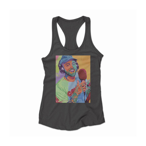 Mac Miller Print On Fine Women Racerback Tank Top