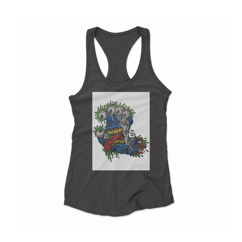 Santa Cruz Gnar Hand 5 Women Racerback Tank Top