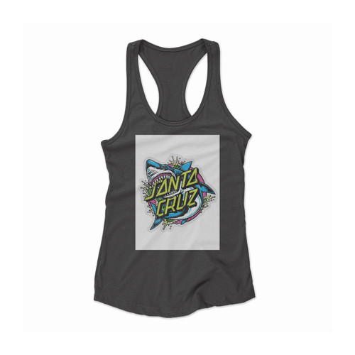 Santa Cruz Skateboards Shark Women Racerback Tank Top