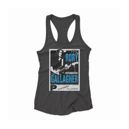 Rory Gallagher 70's Concert Women Racerback Tank Top