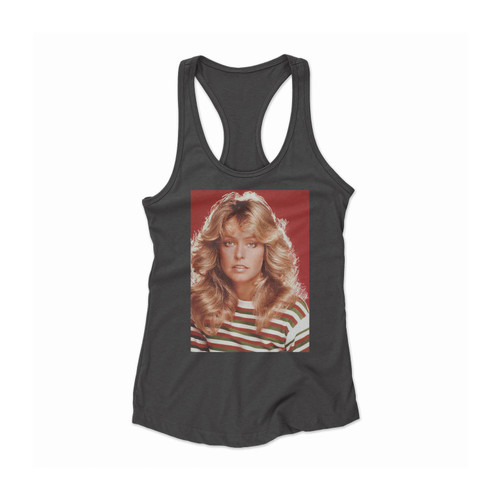 Farrah Fawcett Charlie's Angels Women Racerback Tank Top