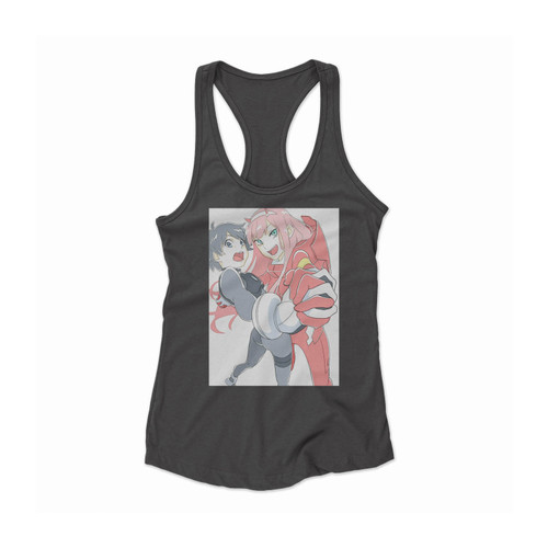 Zero Two X Hiro Darling In The Franxx #gg #anime Women Racerback Tank Top