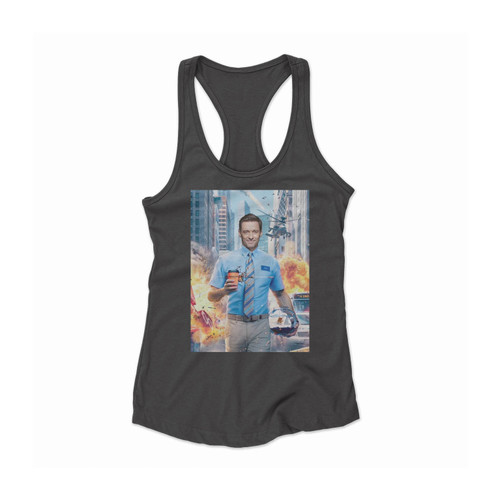 Hugh Jackman Troll Hilariously Ryan Reynolds Women Racerback Tank Top