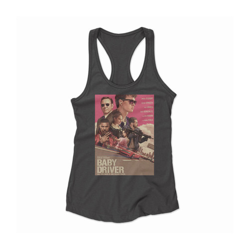 Baby Driver Movie Women Racerback Tank Top