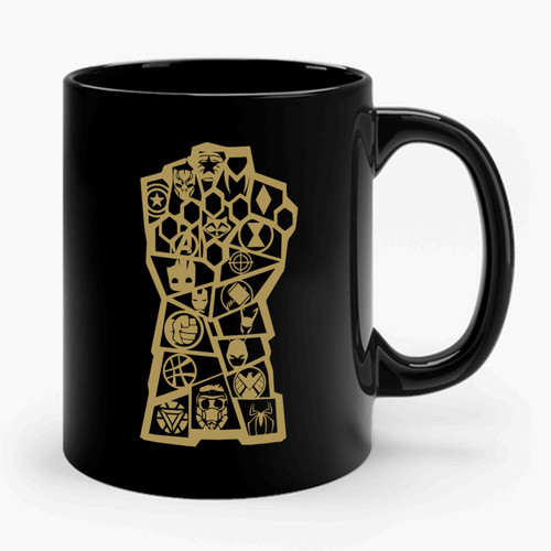 Gold Avengers Infinity War Infinity Gauntlet Marvel 1 Ceramic Mug