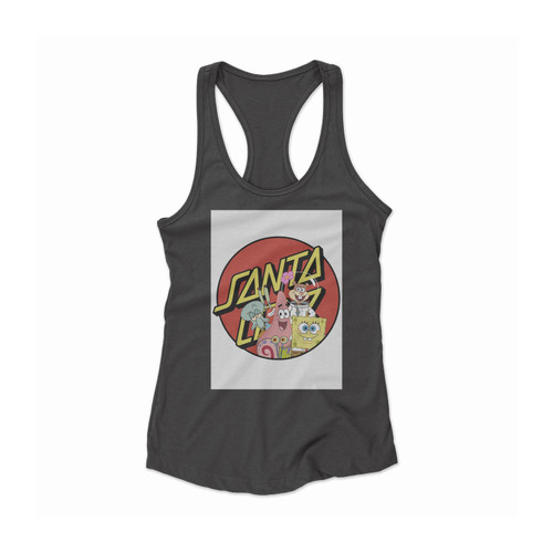 Santa Cruz Skateboards Spongebob Women Racerback Tank Top