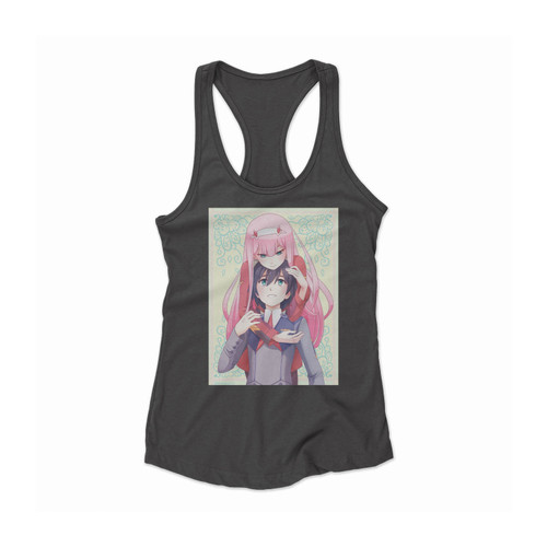 Cute Hiro And Zero Two Darlinginthefranxx Women Racerback Tank Top