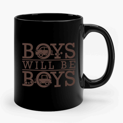 Boys Will Be Boys Wall Ceramic Mug