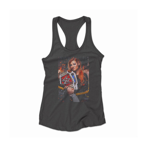 Becky Lynch Double Champion Women Racerback Tank Top