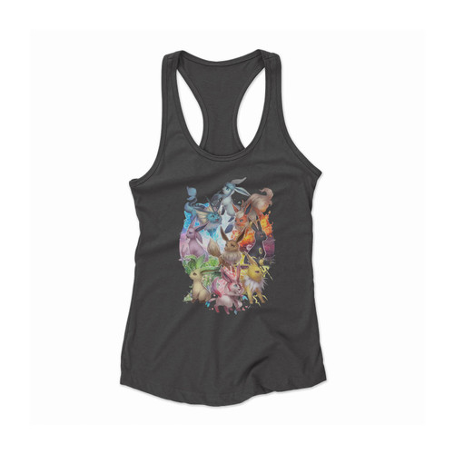 Evolution Eeve Pokemon Women Racerback Tank Top