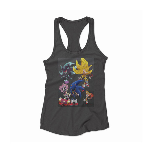 Halloowen Sonic Women Racerback Tank Top
