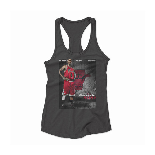 Chicago Bulls Derrick Rose Women Racerback Tank Top