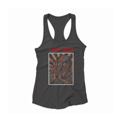 Soldier Gas Mask Army Women Racerback Tank Top