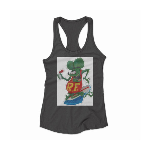 61 Best Rat Fink Retro Cool Women Racerback Tank Top