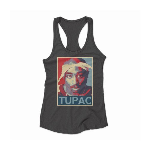Tupac Shakur 2pac Women Racerback Tank Top