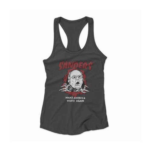 Bernie Sanders Make America Skate Again Women Racerback Tank Top