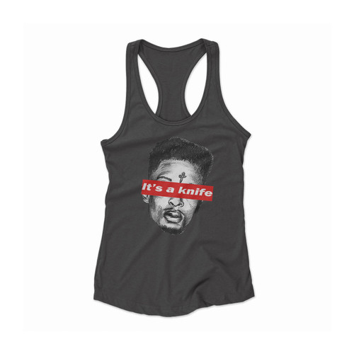 21 Savage its a Knife Face Women Racerback Tank Top