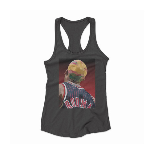 Dennis Rodman Chicago Bulls Top Rebound Star Women Racerback Tank Top