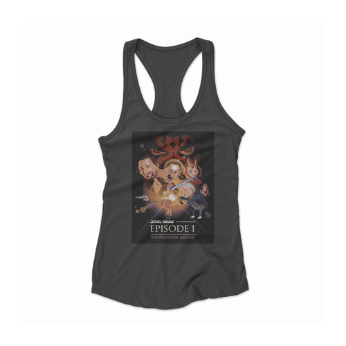 The Phantom Menace Caricatur Women Racerback Tank Top