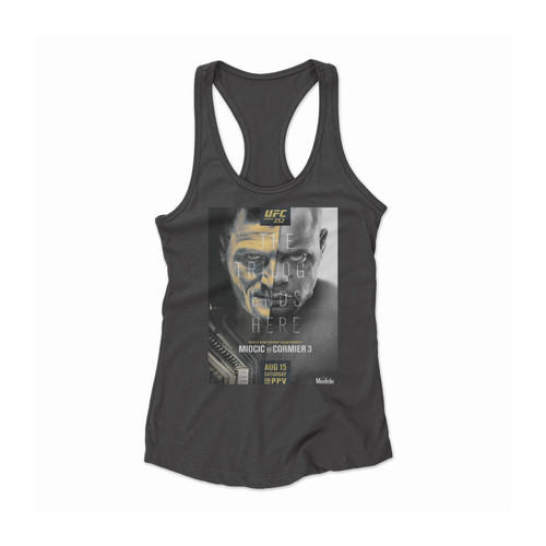 Ufc 252 Stipe Miocic Vs Daniel Cormier 3 Women Racerback Tank Top