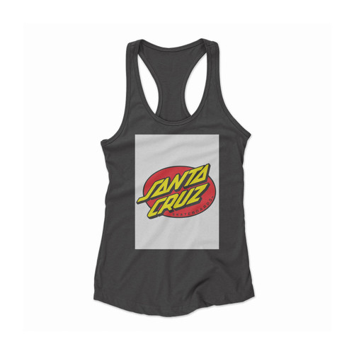 Santa Cruz Oval Women Racerback Tank Top