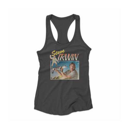 Steve Irwin Women Racerback Tank Top