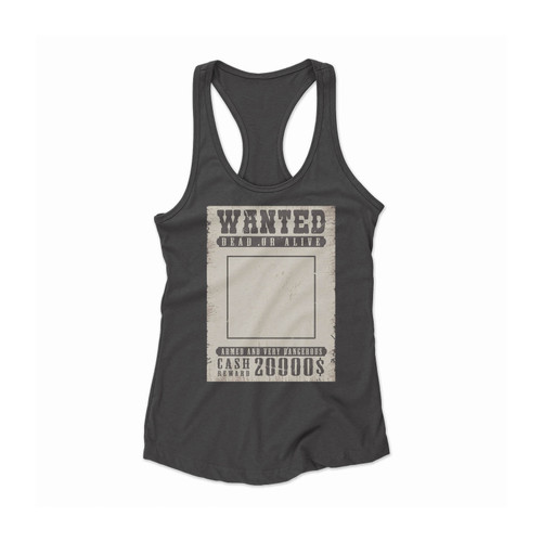 Gangster Bundle Wanted Women Racerback Tank Top