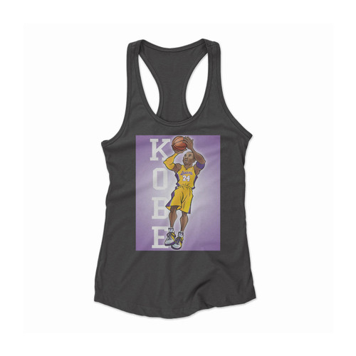 Illustration Kobe Bryant Comic Women Racerback Tank Top