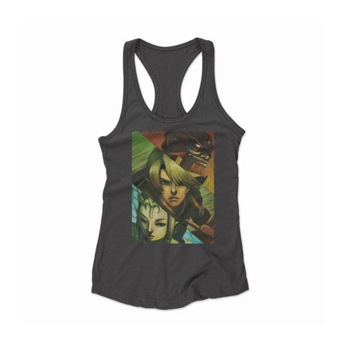 Zelda Triforce Squad 1 Women Racerback Tank Top