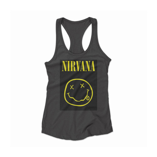 Nirvana Smiley Women Racerback Tank Top