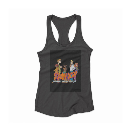 scooby doo mystery corporated logo Women Racerback Tank Top